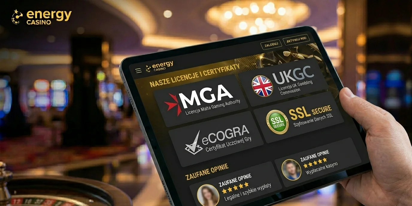 Licencje MGA i UKGC potwierdzające bezpieczeństwo Energy Casino